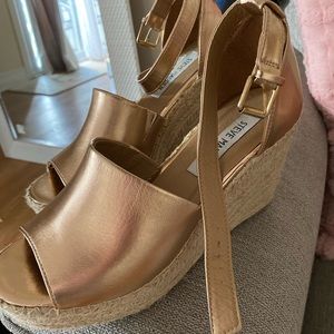 Steve Madden Rose Gold Wedges